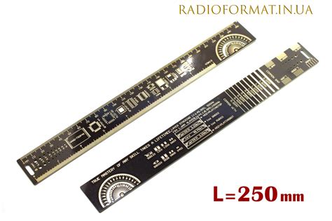Линейка для радиолюбителя, электронщика, PCB Ruler 250мм (ID#1746014127 ...
