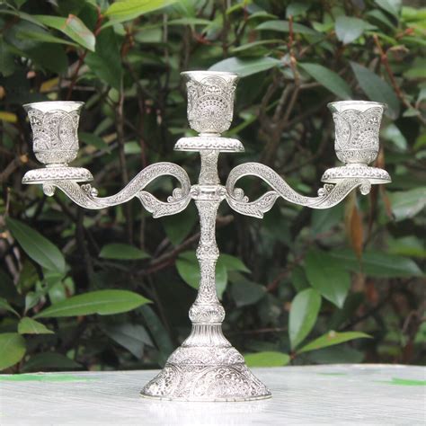 Imuwe Portavelas De Metal Con Dise O De Brazos Candelabro De Mesa