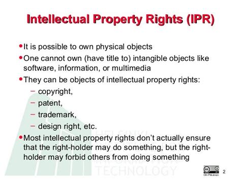 Introduction To Intellectual Property Rights Ipr