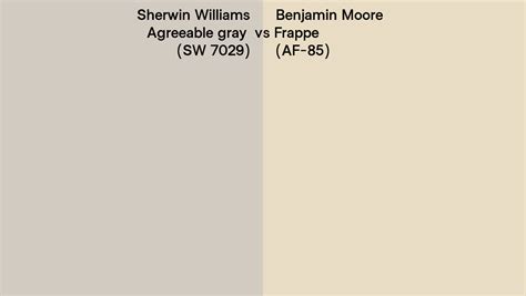 Sherwin Williams Agreeable Gray Sw 7029 Vs Benjamin Moore Frappe Af