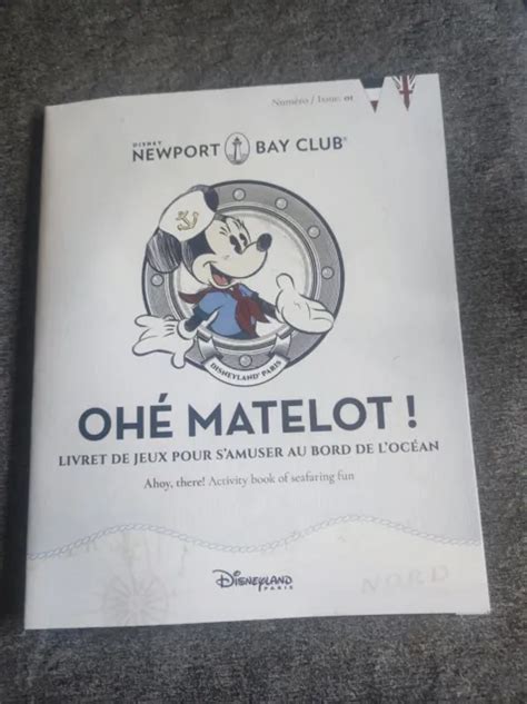 Livret D Activit Disneyland Newport Bay Club Eur Picclick Fr