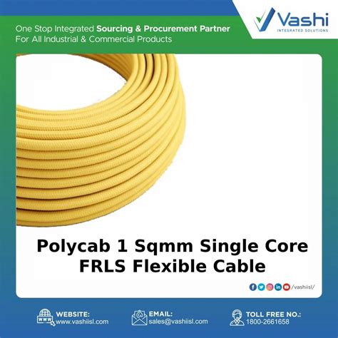 Polycab 1 Sqmm Single Core FRLS Flexible Cable at best price in Thane