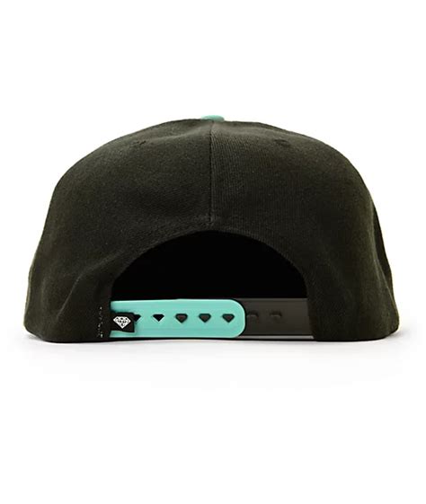 Diamond Supply Co Brilliant Black And Blue Snapback Hat Zumiez