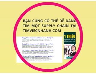 Supply chain nghề hot trong thời đại toàn cầu hóa PPT