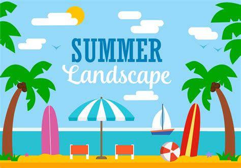 Free Vector Summer Illustration Download Free Vector Art Stock Graphics And Images