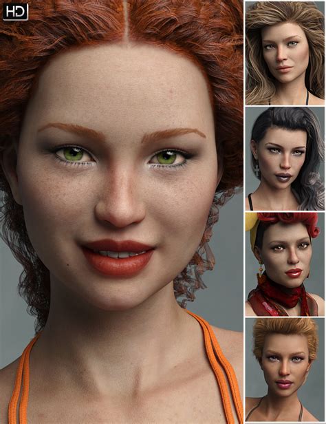 Variety HD Character Morphs For Genesis 8 Female Daz 3D