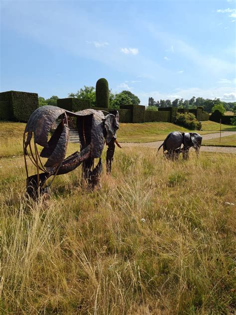 Emily Stone Copper Elephants Sculpture Godinton Copper Creatures