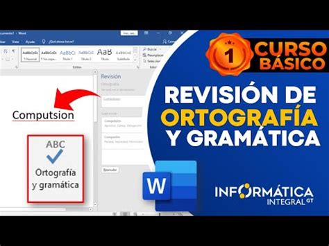 COMO CORREGIR LA ORTOGRAFÍA Y GRAMÁTICA EN WORD Edición 2 YouTube