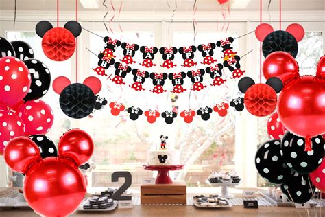 Buy JOYMEMO Cartoon Mouse Birthday Decorations Cartoon Mouse Theme