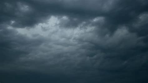 Rain Dark Grey Clouds Time Stock Footage Video (100% Royalty-free ...