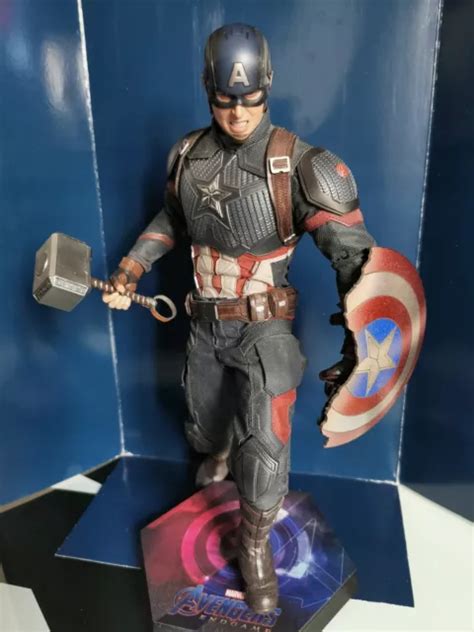 FIGURINE HOT TOYS MMS536 Avengers Endgame Captain America Chris Evans 1 6 EUR 240 00 PicClick FR