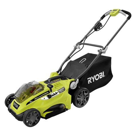 Ryobi 16 In One 18 Volt Lithium Ion Hybrid Cordless Or Corded Lawn