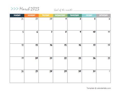 March 2023 Planner Template - Free Printable Templates