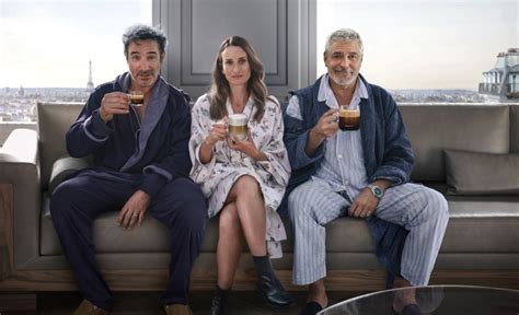 Clooney et Dujardin réunis dans une pub Nespresso avec Camille Cottin