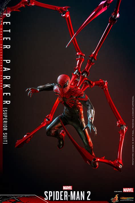 Hot Toys Superior Spider Man Swings Into Action With This Slick Sixth Scale Figure GameSpot