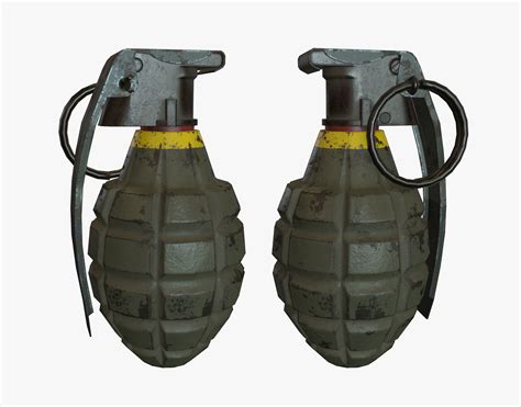 D Model Grenade Mk Vr Ar Low Poly Cgtrader