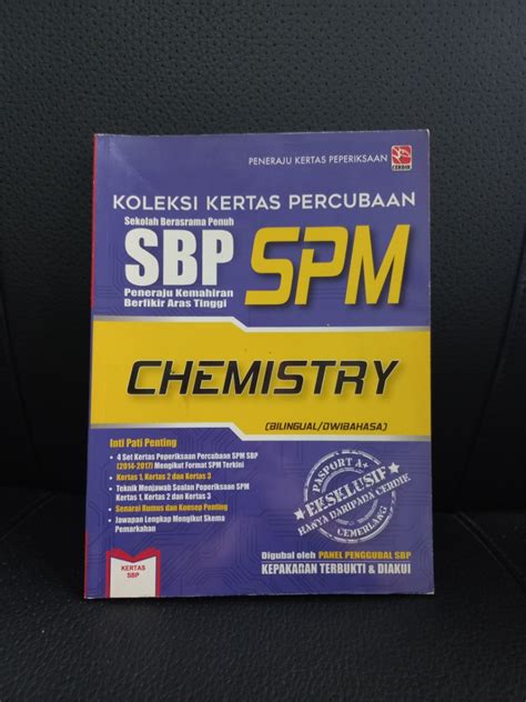 Koleksi Kertas Percubaan Chemistry SPM SBP 2014 2017 Hobbies Toys