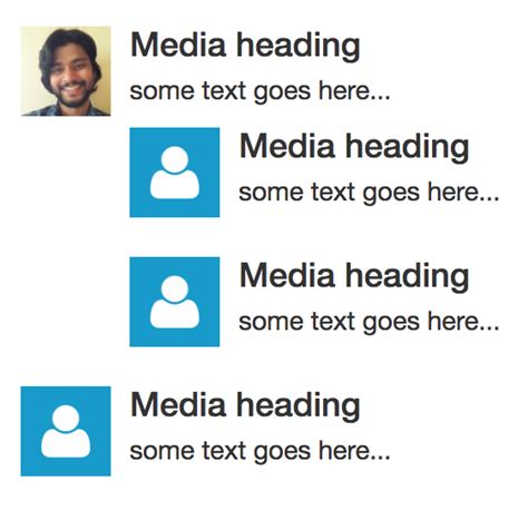Bootstrap Media Object Bootstrap Dyclassroom Have Fun Learning