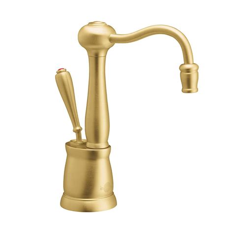 InSinkErator Indulge Antique Single Handle Instant Hot Water Dispenser Faucet In Brushed Bronze
