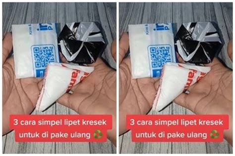 Cara Praktis Melipat Kantung Kresek Ini Rapi Dan Hemat Tempat