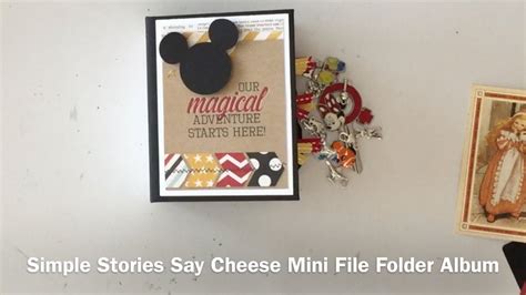 Simple Stories Say Cheese Mini File Folder Album YouTube