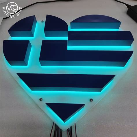 Custom Metal LED Channel Letters Signage Custom LED Backlit Letter Sign