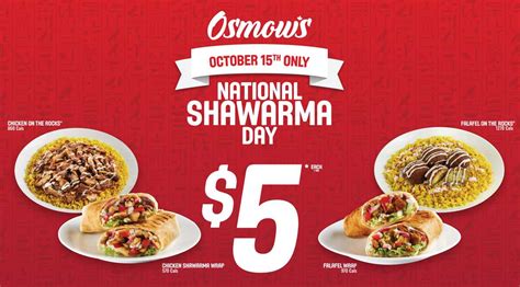 Osmows Osmow S National Shawarma Day Oct Th Redflagdeals