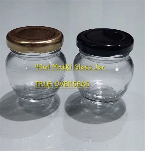 Ml Matki Glass Jar With Metal Cap For Dry Fruits Storage At Rs