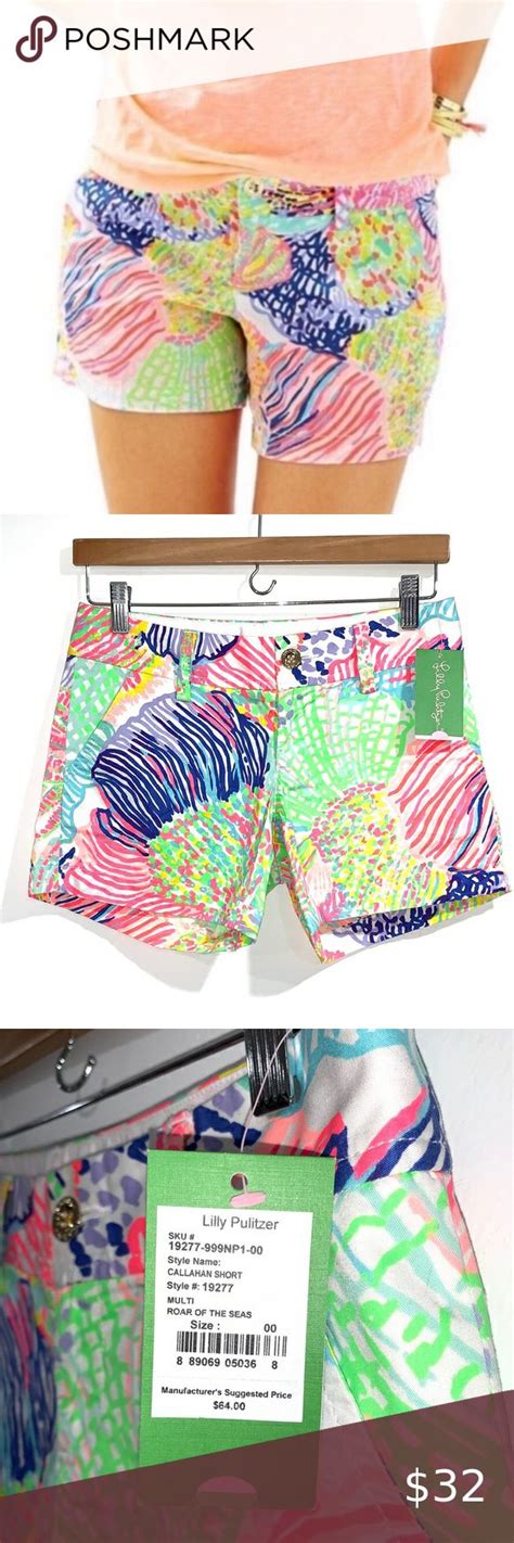 Lilly Pulitzer Shorts Roar Of The Seas 00 NWT Lily Pulitzer Shorts