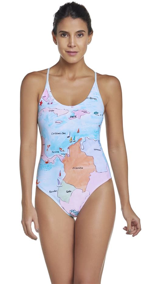 Pilyq Maps Farrah One Piece Swimsuit Map 508p M Multi Atelier Yuwa Ciao Jp