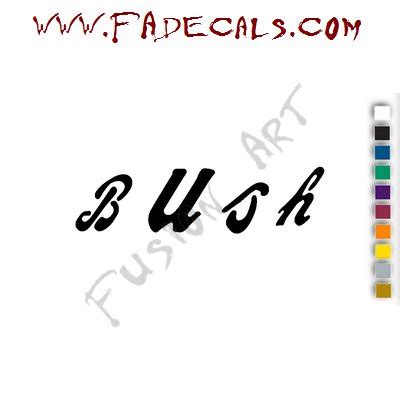 Bush Band Music Artist Logo Decal Sticker