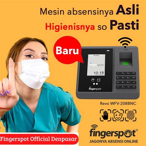 Jual Mesin Absensi Sidik Jari Wajah Telapak Tangan Revo WFV 208 BNC