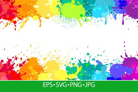 Colorful Paint Splatter Background Graphic by frogella.stock · Creative ...