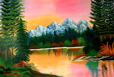 Buy Landscape painting Handmade Painting by SUMAN BHUPANDRA JAIN. Code ...