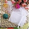 Homiki Pcs Pochette Sac Case Sachet En Organza Pour Cadeau Rectangle