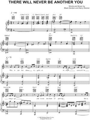 There Will Never Be Another You Sheet Music Arrangements