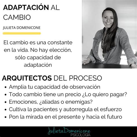 Adaptación Al Cambio Julieta Domenicone Psicología Granada Blog