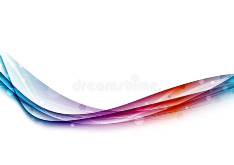 Bright Swoosh Lines And Waves Background Stock Vector Illustration Of