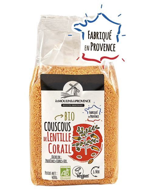 Couscous De Lentille Corail Moulins De Provence