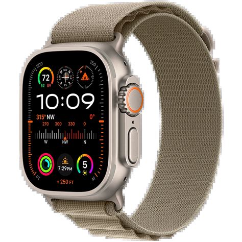 Apple Watch Ultra Series 2 GPS + Cellular, 49мм, Natural, Olive Alpine ...