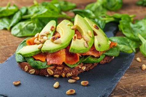 Salmon And Avocado Mousse On White Plate Stock Image Image Of Starter Smoked 27750403