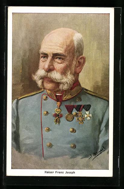 AK PORTRÄT KAISER Franz Josef I von Österreich in Uniform mit Orden