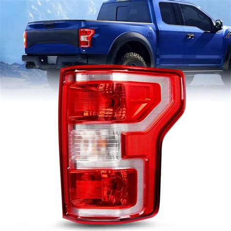 F 150 Oe Style Tail Light Chrome Housing Red Lens Passenger Side 18 20 F 150 W Factory