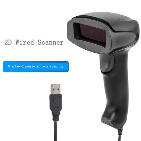 2D Wired Scaner Warehouse Hand Held One Two Dimensional Code Scanning