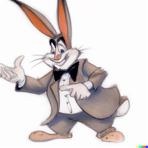 “Bugs bunny in a suit, illustrated by Walt Disney” : r/dalle2