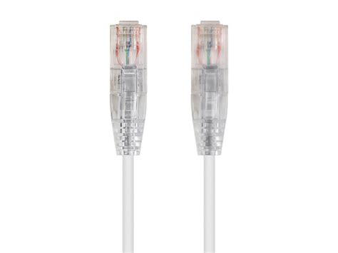 StarTech.com 7FT Cat6 High-Density 28AWG Slim Data Center Patch Cord — White (10-Pack) (N6PAT-C6-SLIM-7FT-WH-10PK)