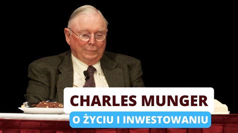 Charlie Munger o inwestowaniu i życiu PPCG Stock