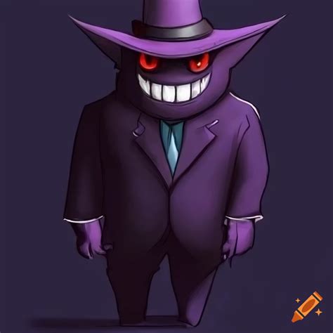 Stylish gengar in a mobster suit