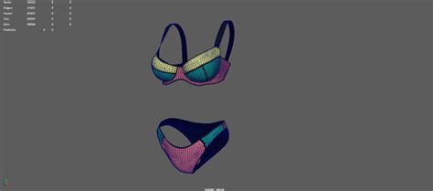 D Model Bikini Vr Ar Low Poly Cgtrader