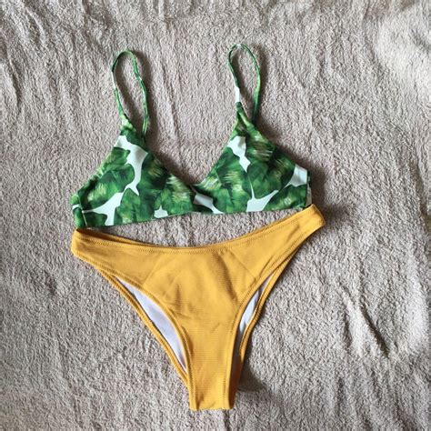 Two Piece Triangle Bikini Women S Fashion Swimwear Bikinis Swimsuits On Carousell
